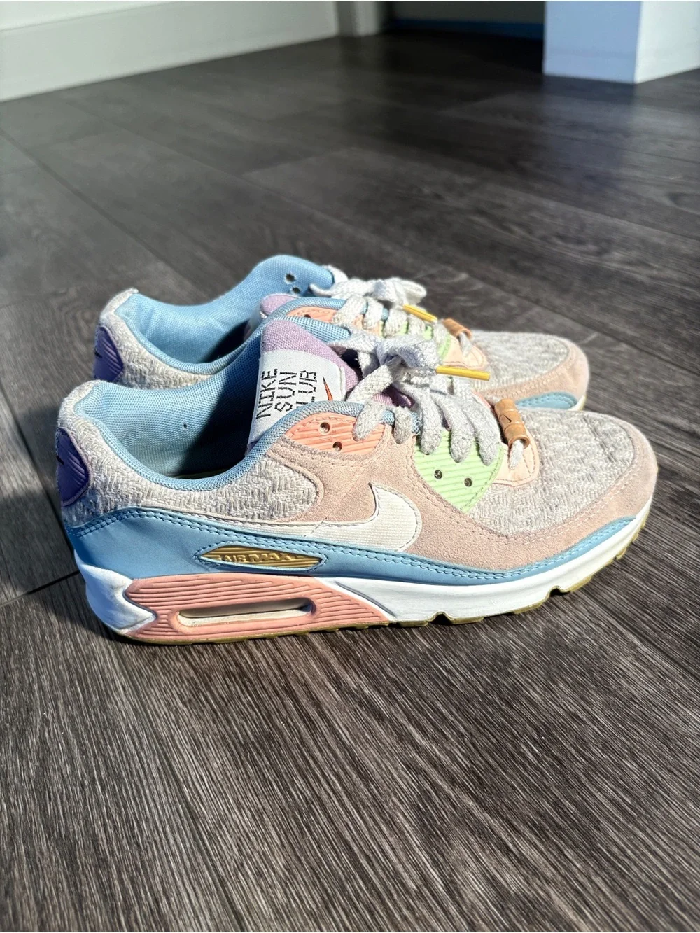Nike Pastel Multi-Accent Sun Club Sneakers - Pink/Blue/Green